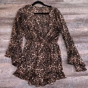Leopard romper